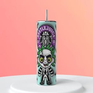 Beetlejuice 3D puffy tumbler 20 oz